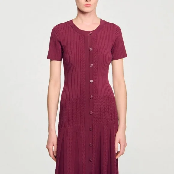 Sandro Knit Maxi Dress - Picture 5 of 14